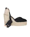 Castaã±er Chiara Wedge Espadrilles In Nude
