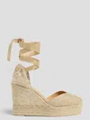 Castaã±er Wedge Shoes Castañer Woman Color Gold In Metallic