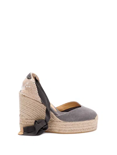 Castaã±er `chiara/8ed/002` Wedge Espadrilles In Gray