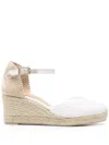 Castaã±er Chiarita 70mm Wedge Espadrilles In White