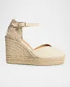 Castaã±er Womens Castaner Chiara Lace-up Cotton-canvas Espadrilles In Multi