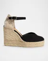 Castaã±er Castañer Woman Espadrilles Black Size 10 Textile Fibers In Negro