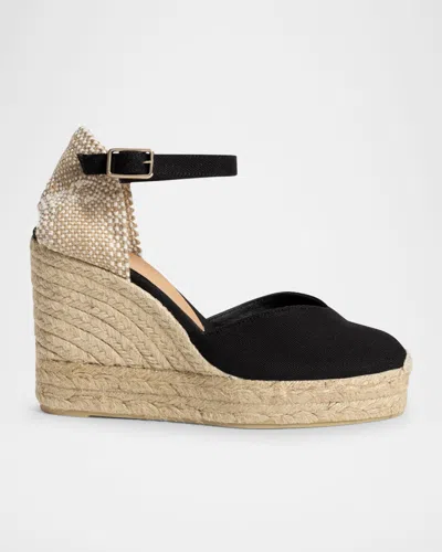 CASTAÃ±ER CHIARITA CANVAS WEDGE ESPADRILLES