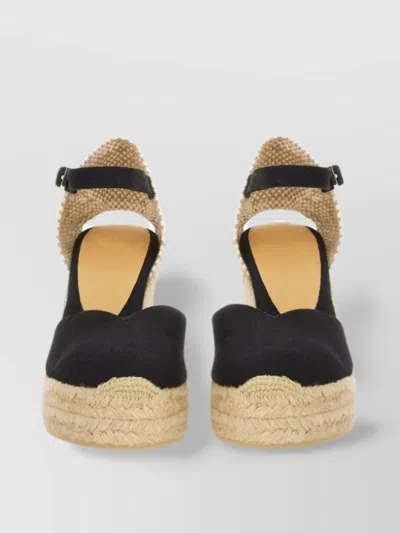Castaã±er "chiarita" Espadrille Wedge Heel Buckle Detail