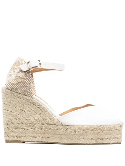 Castaã±er Chiarita Wedge-heel Espadrilles In White