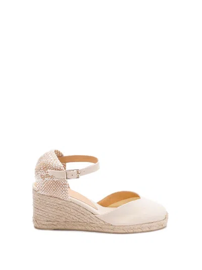 Castaã±er `chiarita/6/001` Wedge Espadrilles In Beige