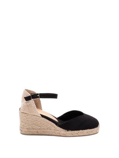 Castaã±er `chiarita/6/001` Wedge Espadrilles In Black  