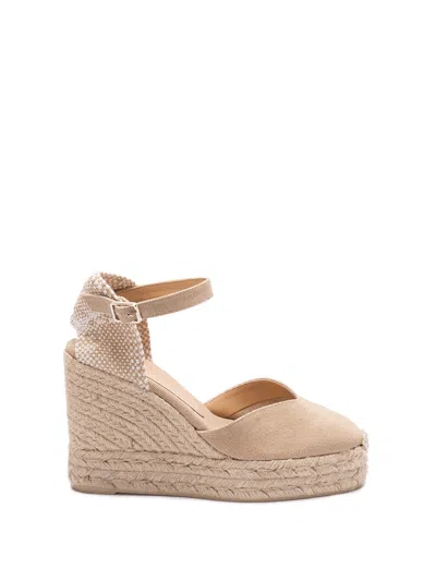 Castaã±er `chiarita/8ed/002` Wedge Espadrilles In Beige
