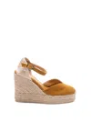 Castaã±er Chiarita Espadrilles In Yellow