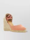 CASTAÃ±ER CLOSED TOE WEDGE SANDALS WITH WOVEN SOLE