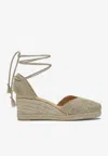 Castaã±er Cora 70 Wedge Espadrilles In Natural