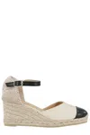 Castaã±er Womens Castaner Coraline Woven Wedge Espadrilles In Crudo