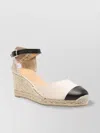 Castaã±er Coraline Canvas Espadrilles Braided Raffia Sole
