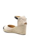 Castaã±er Castaner Wedge Espadrilles With Ankle Strap In White