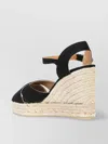 Castaã±er Cross-over Straps Raffia Wedge Sandals