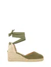 Castaã±er Lace-up Chiara Espadrilles With Wedge 9cm