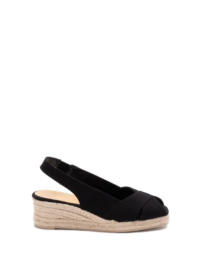 Castaã±er `diana/3/001` Wedge Espadrilles In Black  