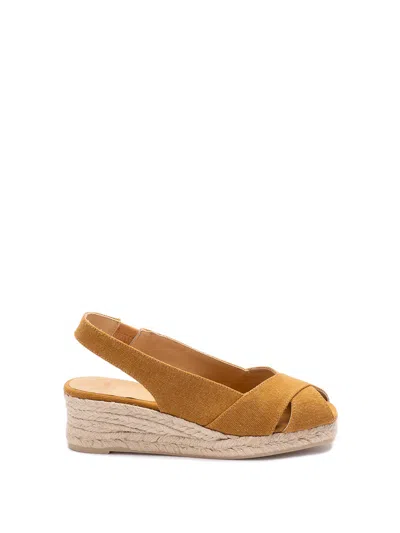 Castaã±er `diana/3/002` Wedge Espadrilles In Yellow