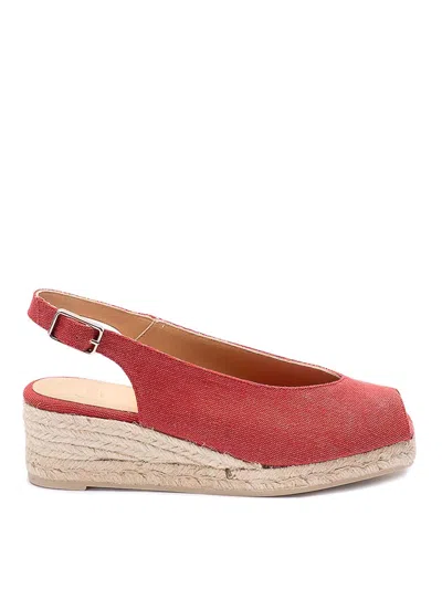Castaã±er Dosalia Espadrilles In Red