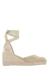 Castaã±er Castañer Sand Canvas Carina Wedges