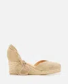 Castaã±er Castañer Cora/6/256 Wedge Espadrilles In Oro