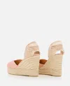 Castaã±er Espadrillas Wedge In Pink