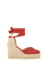 Castaã±er Castañer Espadrille "clear" In Red