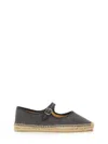 Shop Castaã±er Espadrille "padua" In Grey