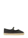 Castaã±er Castaner Classic Black Espadrille With Braided Jute Sole In Black