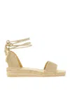 Castaã±er Castañer Espadrille Silvia Sandals In Gold