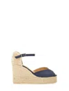 Castaã±er Espadrille White In Blue