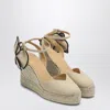 Castaã±er Castaner Wedge Espadrille Sandals With Decorative Flower Detail