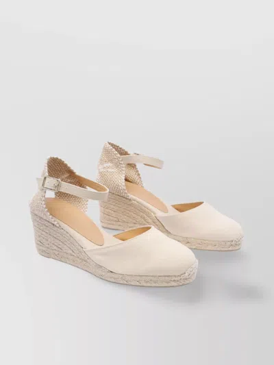 Castaã±er Fabric Ankle Strap Espadrille Wedges