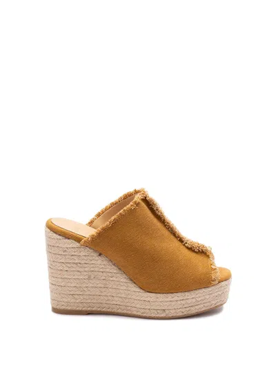 Castaã±er `fatima/002` Wedge Espadrilles In Yellow