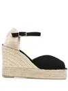 Castaã±er Castañer Woman Espadrilles Black Size 10 Textile Fibers In Black