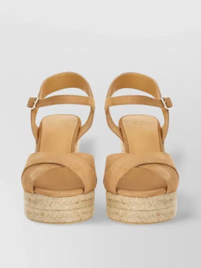 Castaã±er High Wedge Heel Espadrille Sole Sandal