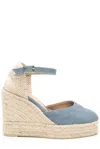 Castaã±er Castañer Woman Espadrilles Slate Blue Size 6 Textile Fibers