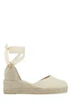 Castaã±er Canvas Platform Espadrilles With Textured Toe Cap
