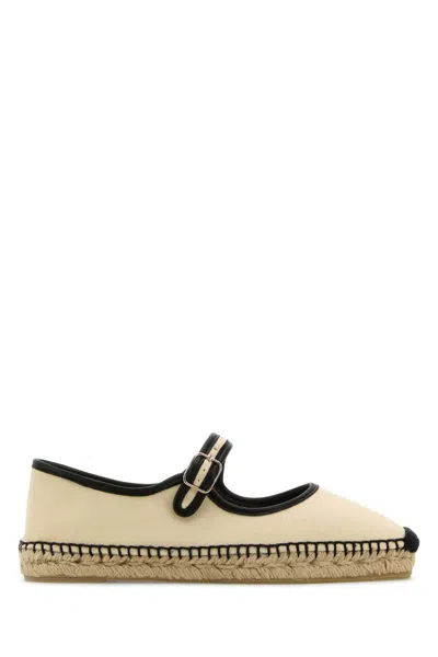 CASTAÃ±ER CASTAÑER IVORY CANVAS PADUA ESPADRILLES