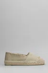 Castaã±er Castaner Kampala Espadrilles With Textured Linen Upper In Gold
