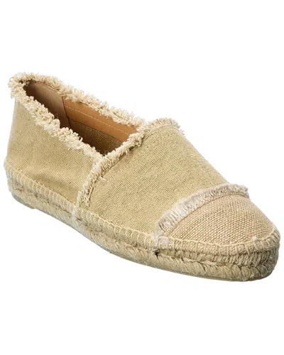 Castaã±er Castaer Kampala Canvas Espadrille In Gold