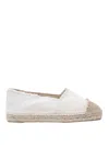 Castaã±er Kampala Raw-trimmed Cotton-canvas Espadrilles In White