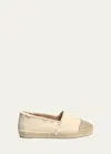 Castaã±er Kampala Frayed Canvas Cap-toe Espadrilles In Ivory