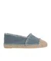 Castaã±er Kampala Rough-edged Straw Shoes In Gray