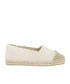 Castaã±er Kampala Frayed Canvas Cap-toe Espadrilles In White