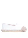 Castañer Kampala Glittered Linen Espadrilles In White