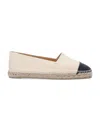 Castaã±er Castaner Canvas Slip-on Espadrilles With Leather Cap Toe In Neutrals