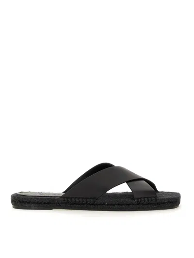 Castaã±er Kevin Sandals In Black