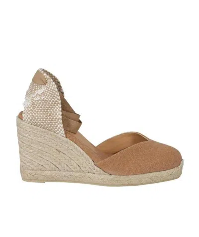 Castaã±er Castañer Chiara Jute Wedged Pumps In Beige