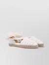 Castaã±er Lace-up Shoes With Espadrille Sole And Ribbon Detail
